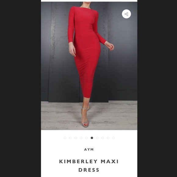 Aym Dresses | Aym Kimberley Maxi Dress | Color: Red | Size: L | Nruscitti's Closet